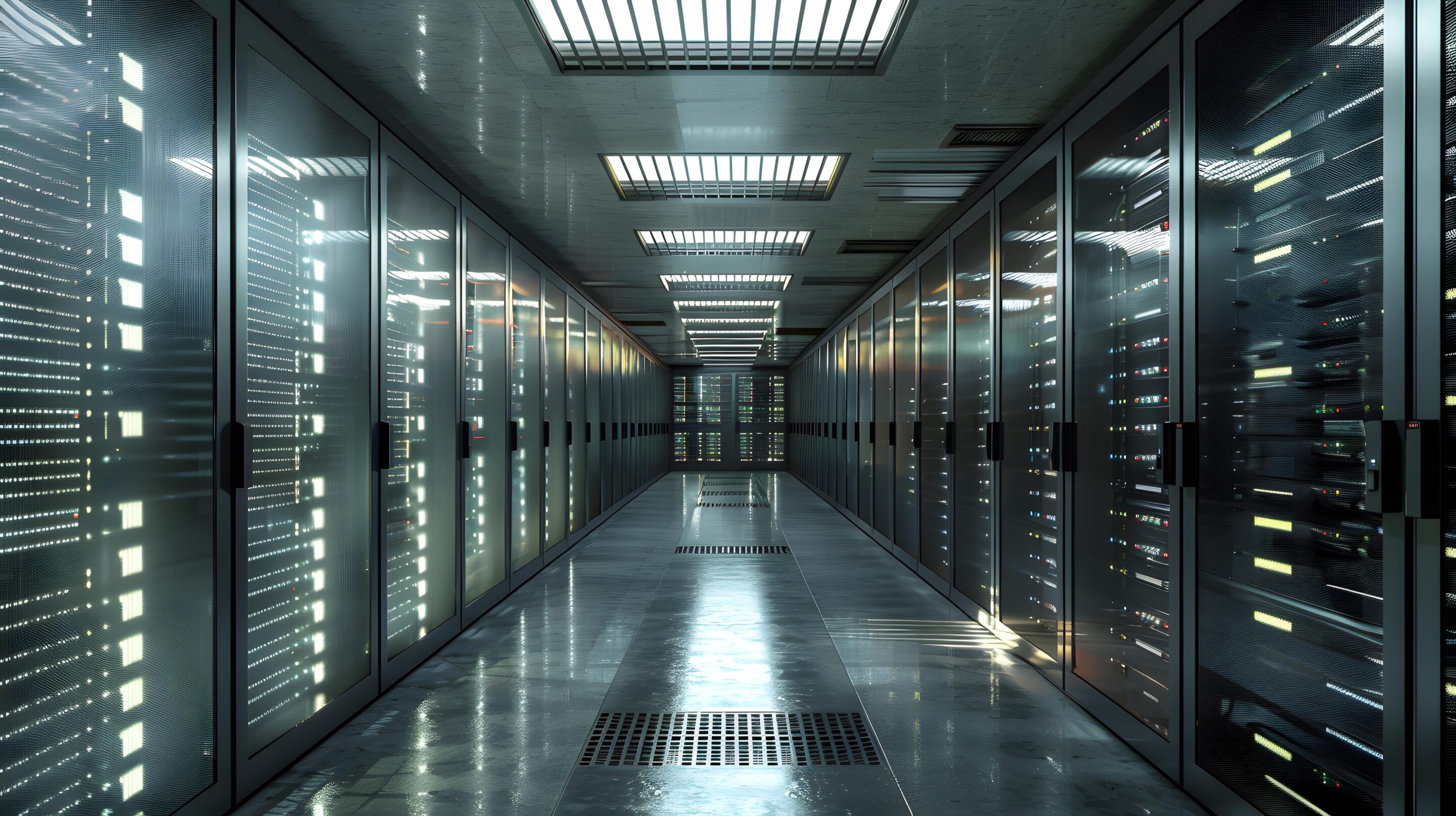 futuristic technology server room data center
